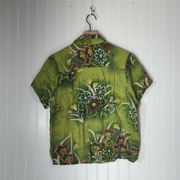 Jams World Vintage Floral Hawaiian Shirt Medium Nohara Print Made in Hawaii - Picture 2 of 8